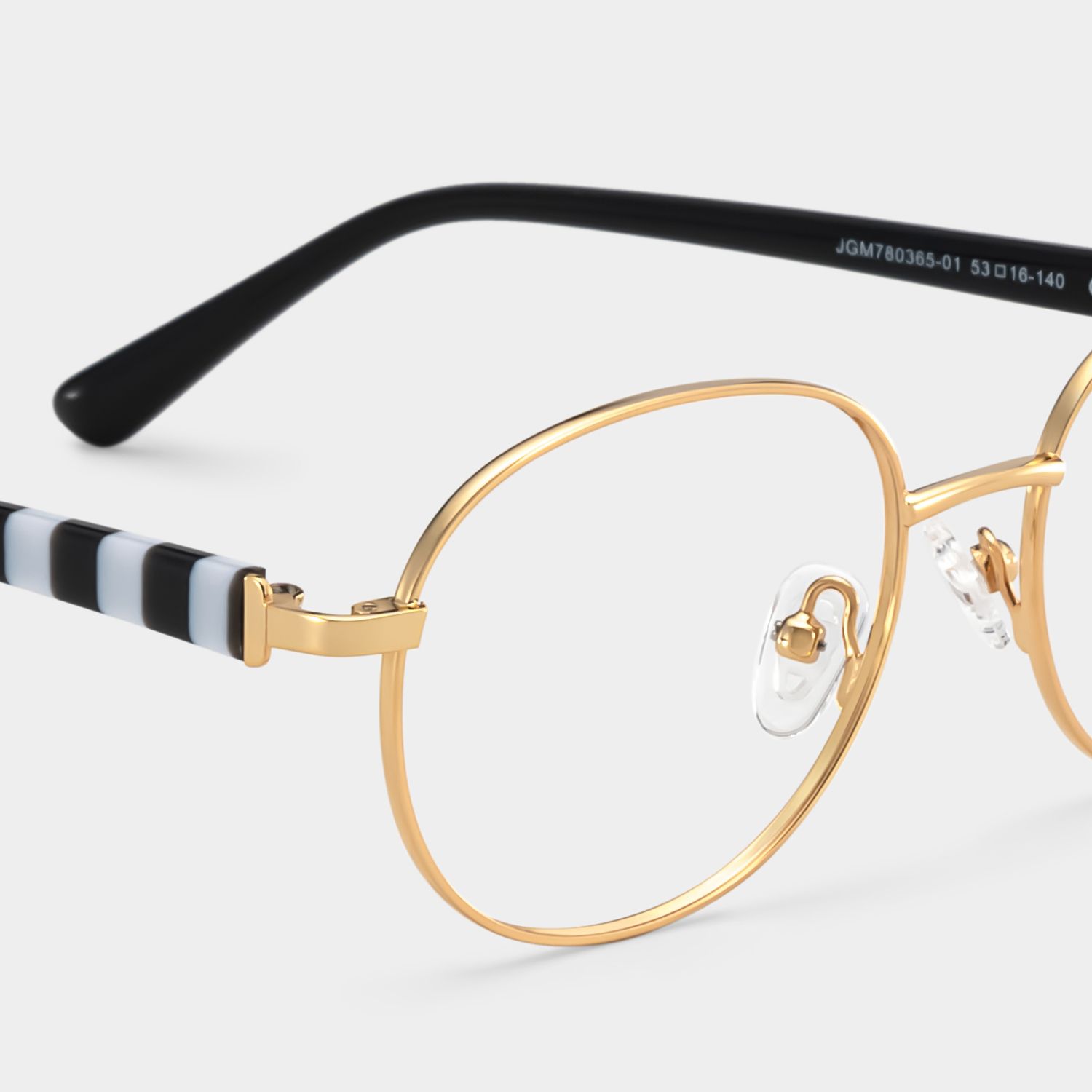 Willa Oval Gold Frame Eyeglasses for Woman| ZEELOOL5