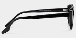 Livia Cat eye Black Polarized Sunglasses4