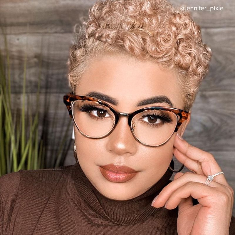 Charlene Tortoise Browline Cat Eye Glasses for Women | ZEELOOL5