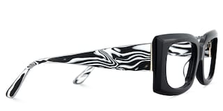 Orduno Rectangle Black Glasses4