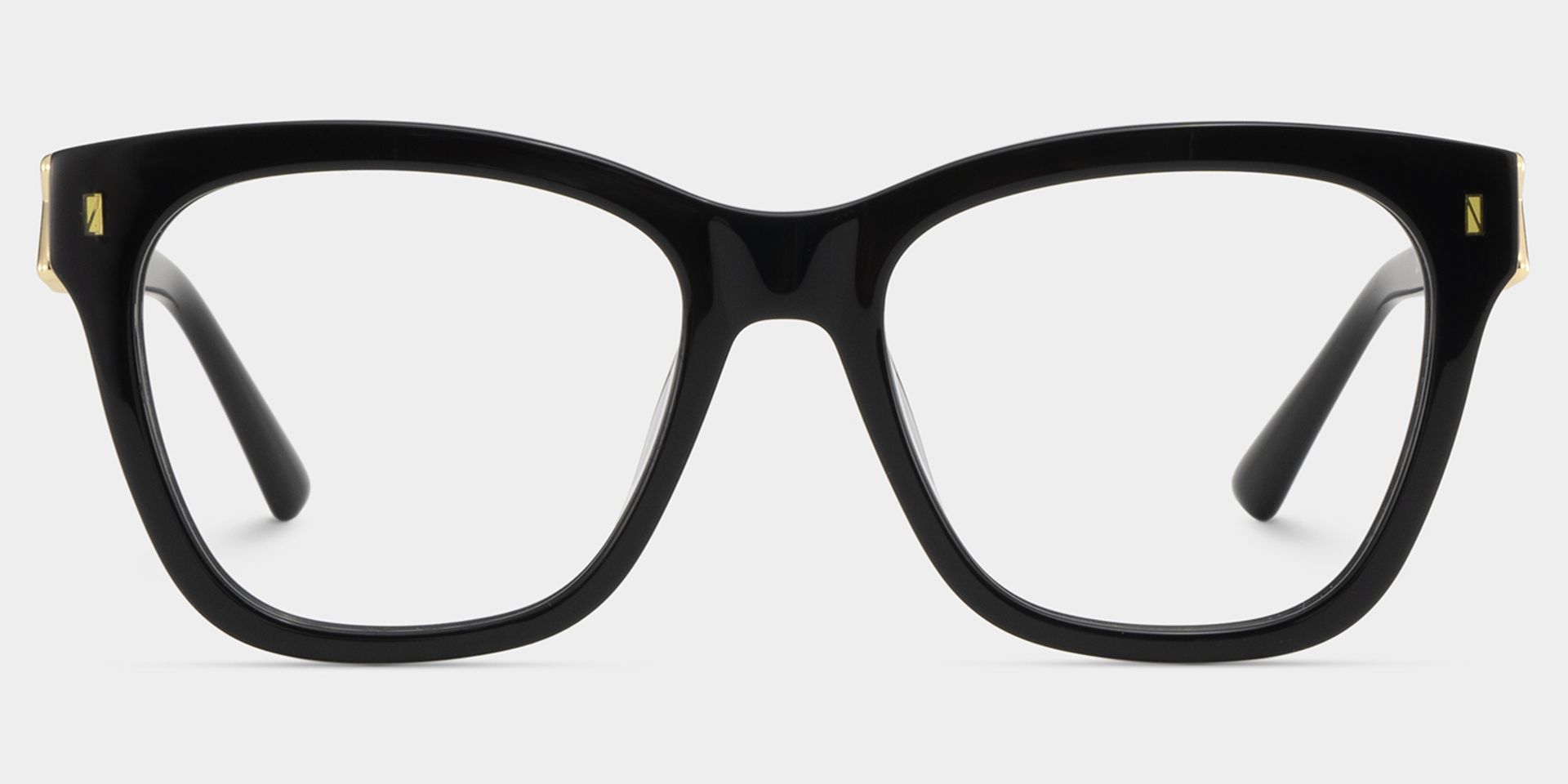 Square Black Eyeglasses- Mae Acetate Frame Glasses1