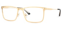 Roxana Rectangle Gold Glasses3