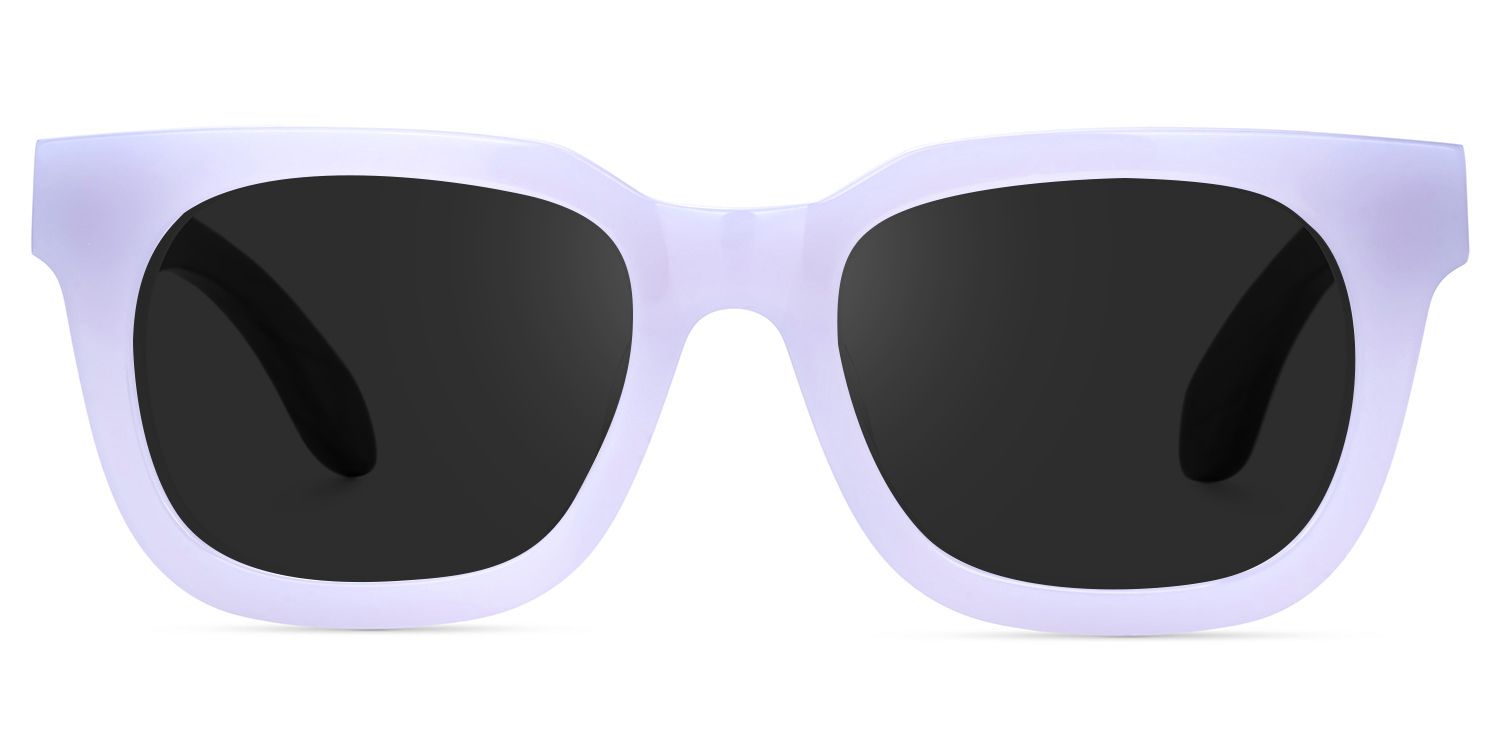 Diana Rectangle Light Purple Sunglasses | Zeelool Glasses0