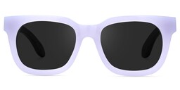 Diana Rectangle Light Purple Sunglasses0