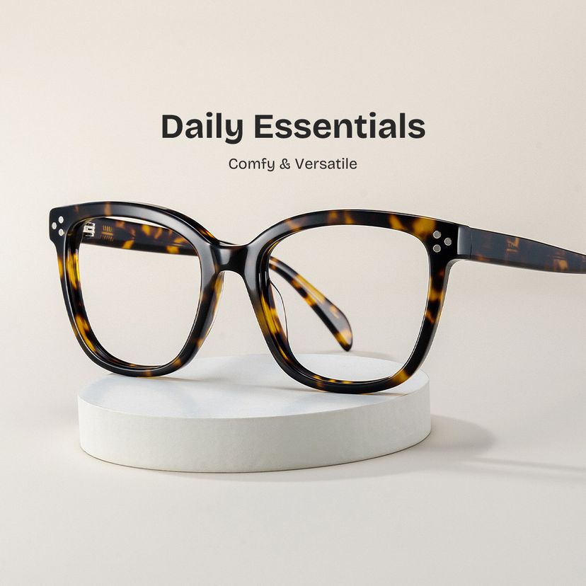 Scarlett Square Tortoise Glasses