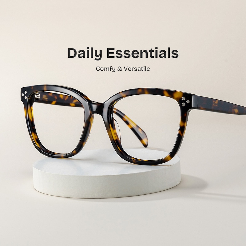 ZEELOOL Scarlett Square Tortoise Glasses