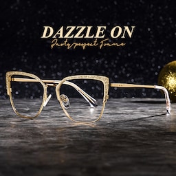 Javier Rectangle Gold Glasses0