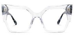 Tefonie Geometric Red-Floral Glasses0