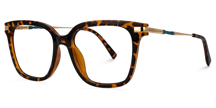 Jacqui Square Tortoise Glasses