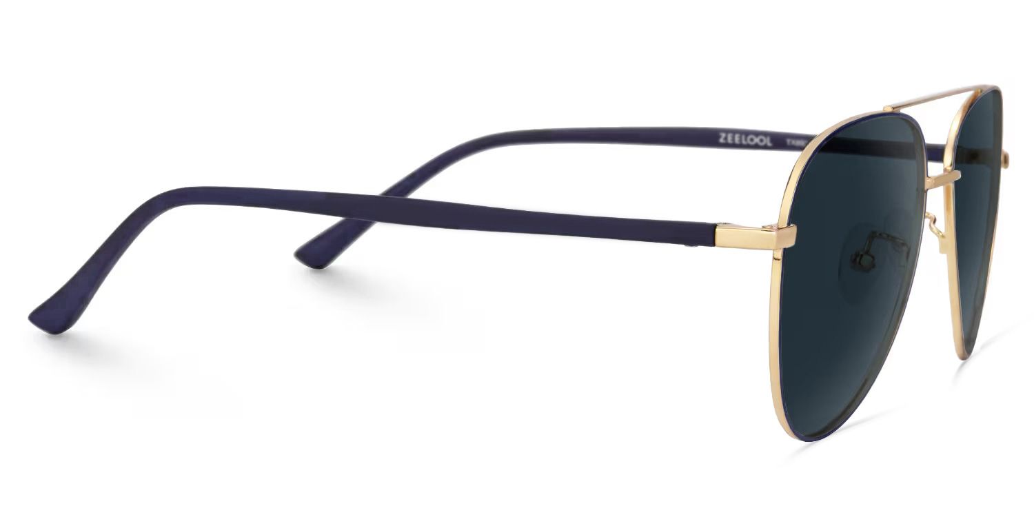 Paige Aviator Black-Gold Sunglasses | Zeelool Glasses3