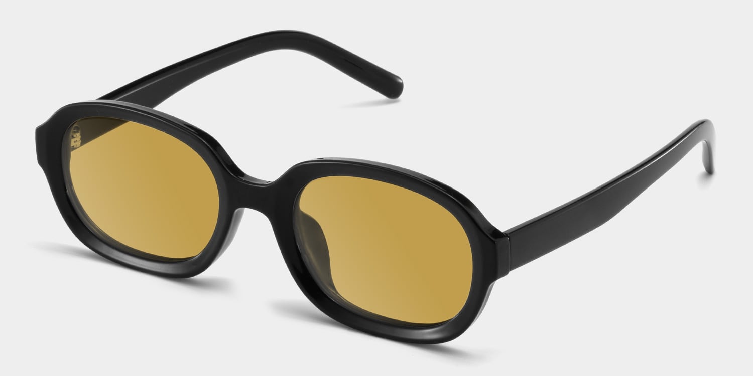 Astra Geometric Black Polarized Sunglasses3