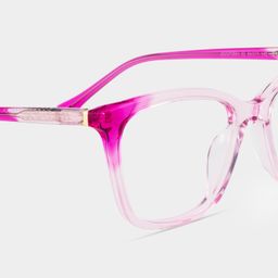 Juno Rectangle Pink Glasses5