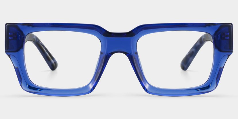 Orson Rectangle Blue Glasses