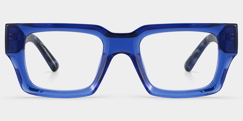 Orson Rectangle Blue Glasses