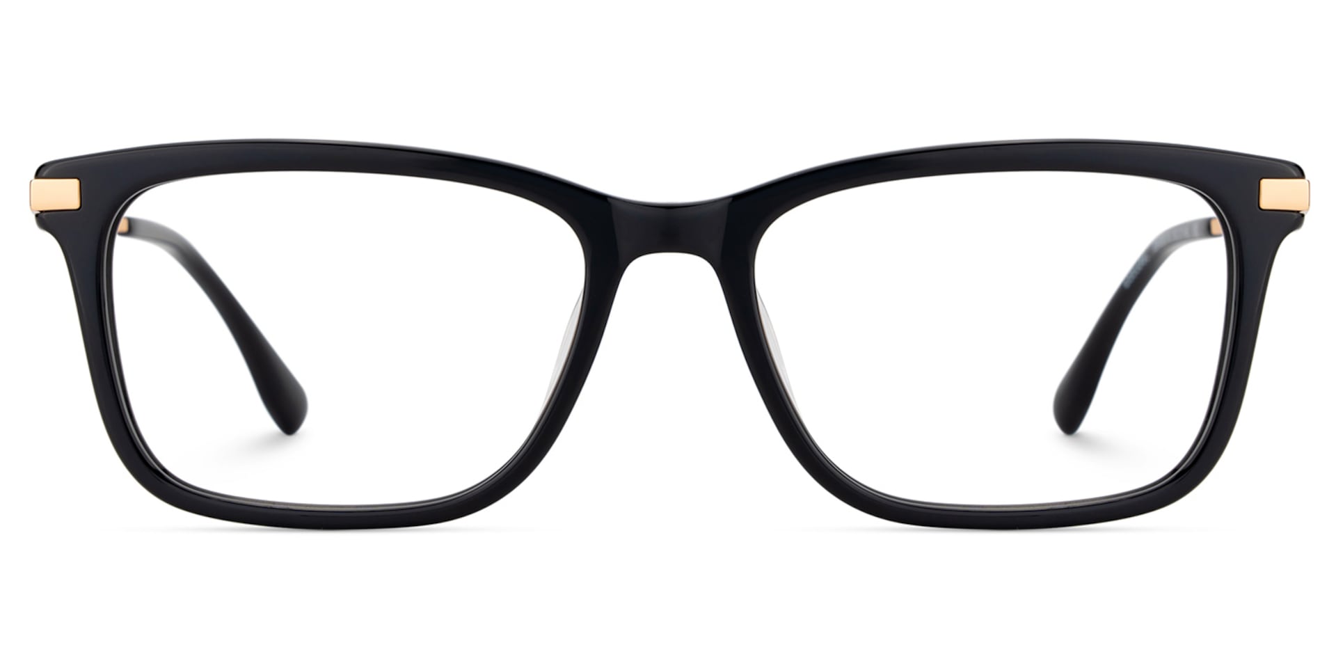 Zane Rectangle Black Color Frame Glasses for Men | Zeelool1