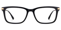 Zane Rectangle Black Glasses1