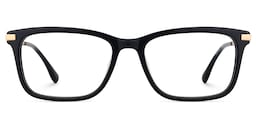 Zane Rectangle Black Glasses1