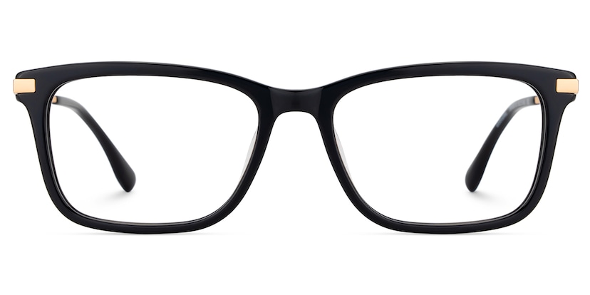 Zane Rectangle Black Glasses