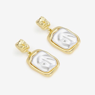 Vintage High-Grade Geometric Gold Earrings0