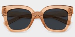 Malcolm Square Beige-Clear Sunglasses1
