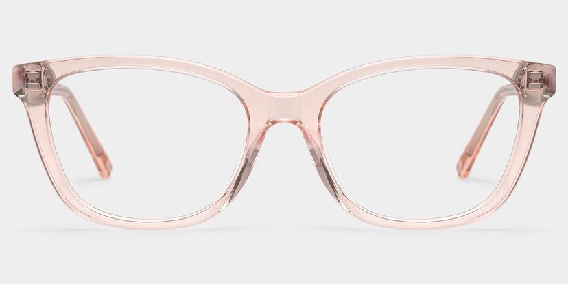 Cassia Pink Rectangle Glasses