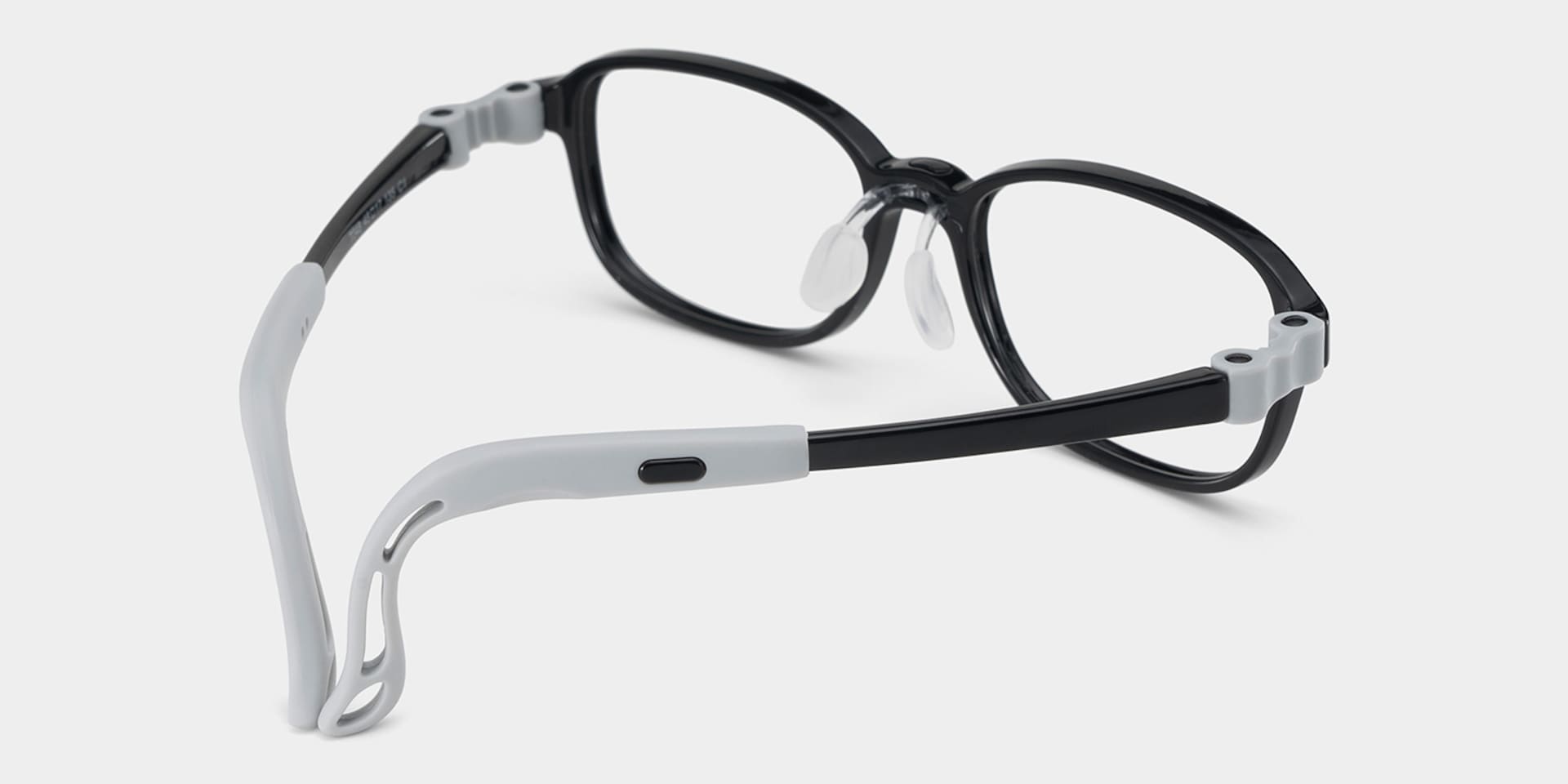 Bright Rectangle Black Frame Eyeglasses for Pre-tweens3