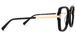 Tamecka Square Black Glasses2