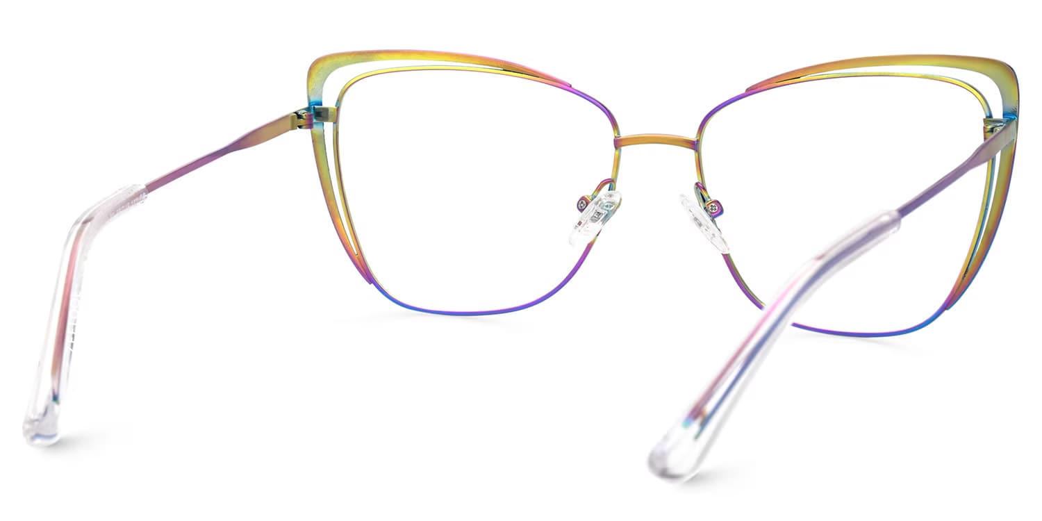 Lorenzen Cateye Iridescent Glasses3