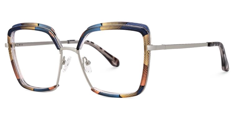 Cordaro Floral Square Glasses