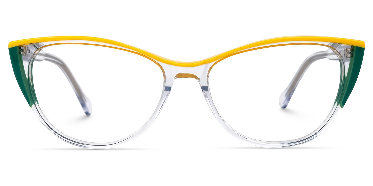 シーサーガール　1 Cateye Gleisner Clear Glasses deals -Zeelool Glasses