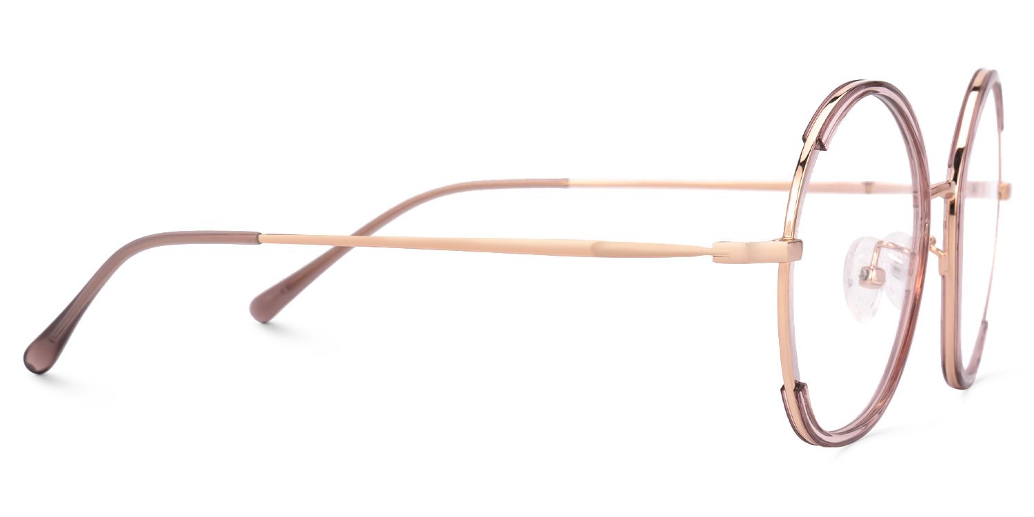 Pink Kiley Round Frame Eyeglasses | Zeelool2