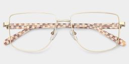 Felicity Geometric Gold Pattern Glasses4