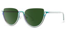 Sparkle Iridescent Cat eye Sunglasses2