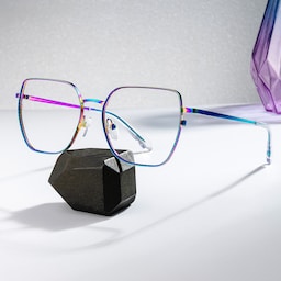 Fife Geometric Iridescent Glasses0