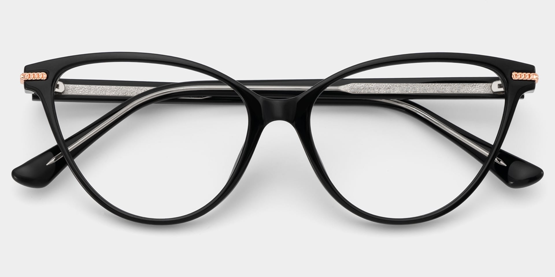 Jagger Black Frame Glasses with Cat eye Frame Online | ZEELOOL2