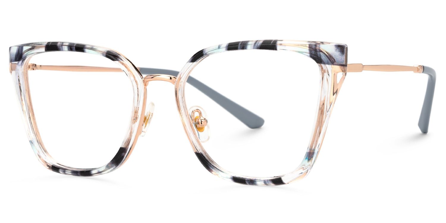 Martins TR90 Rectangle Blue Frame Glasses | Zeelool1