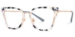Martins Rectangle Blue Glasses1