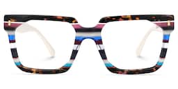 Laguer Rectangle Multicolor Glasses1
