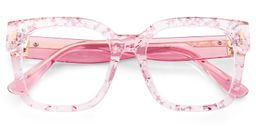 Scicluna Square Pink Glasses2