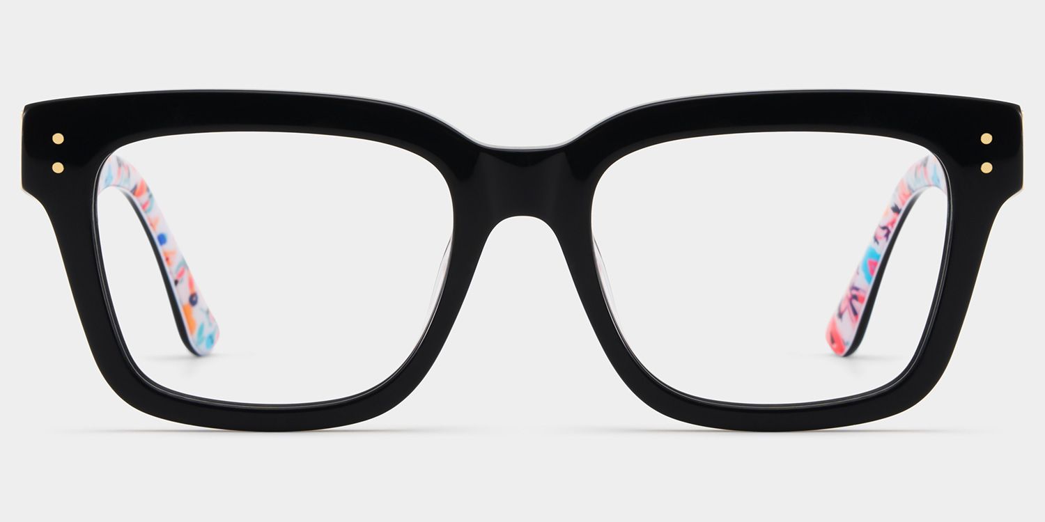 Zinnia Black Frame Glasses with Rectangle Frame Online | ZEELOOL4