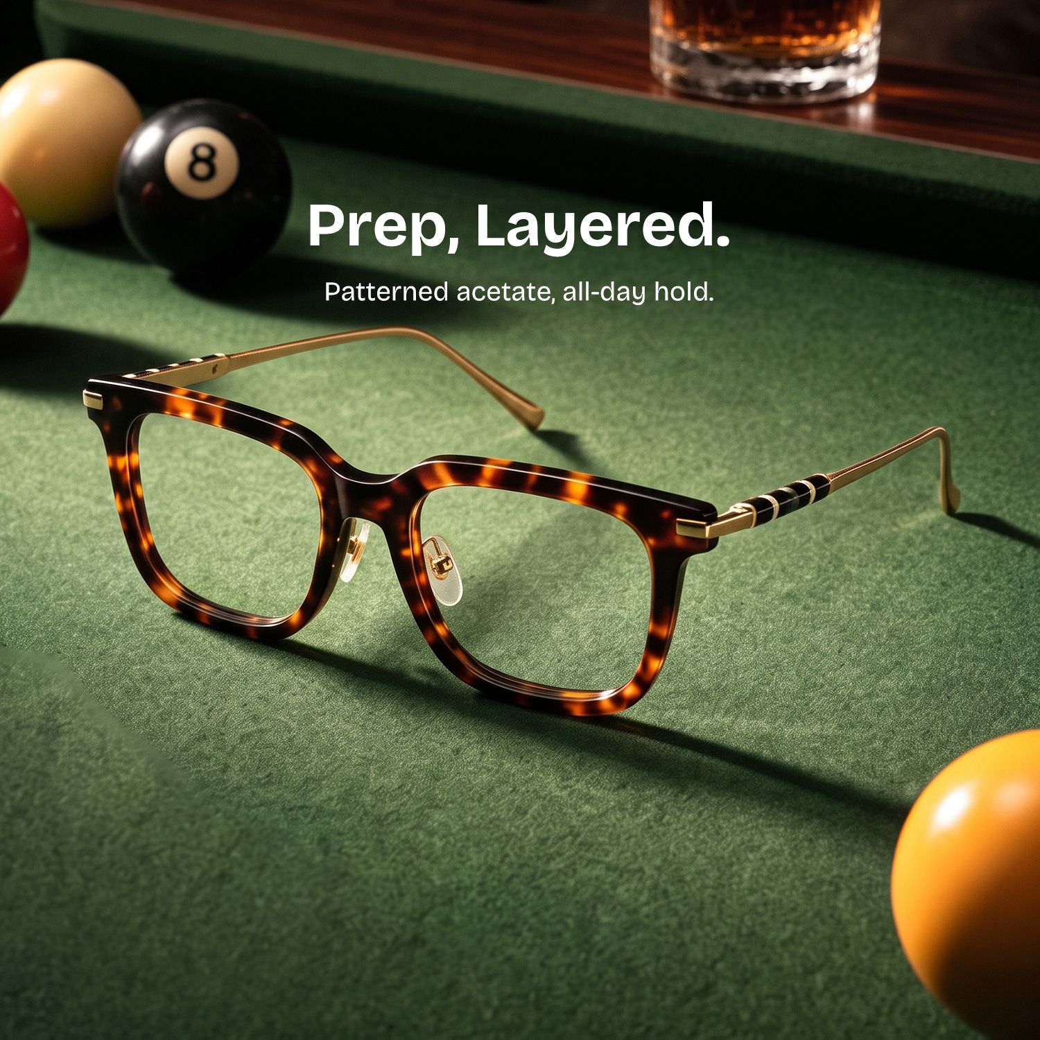 Rayne Square Glasses Eyeglasses in Tortoise Color | ZEELOOL0