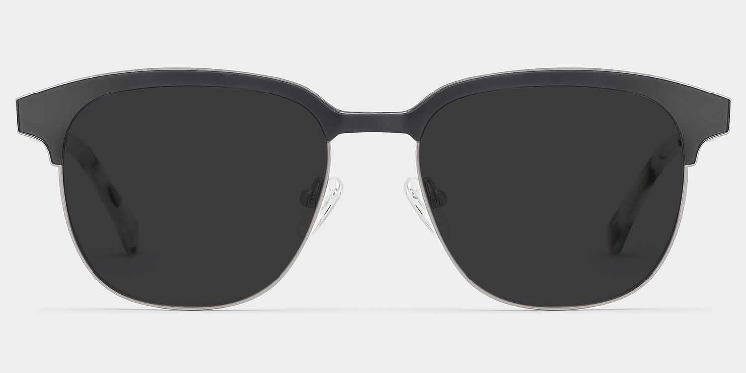 Wren Dark-Gray Browline Sunglasses to Frame Your Face | ZEELOOL