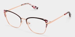 Mariana Rectangle Brown Glasses3