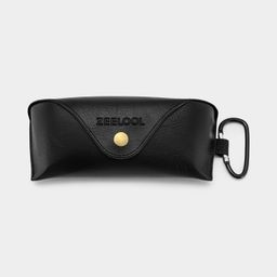 High-Quality Black Leather Eyeglass Case0