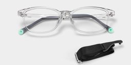 Luca Rectangle Clear Gray Glasses1