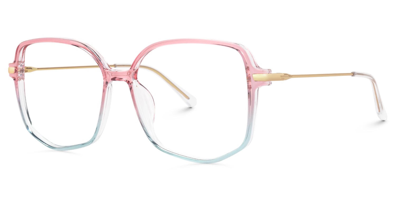 Payton Geometric Pink-Blue Glasses1