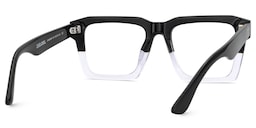 Kenish Square Black Crystal Glasses6