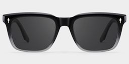 Fletcher Rectangle Black Glasses0