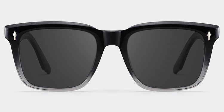 Fletcher Rectangle Black Glasses
