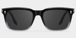 Fletcher Rectangle Black Glasses0